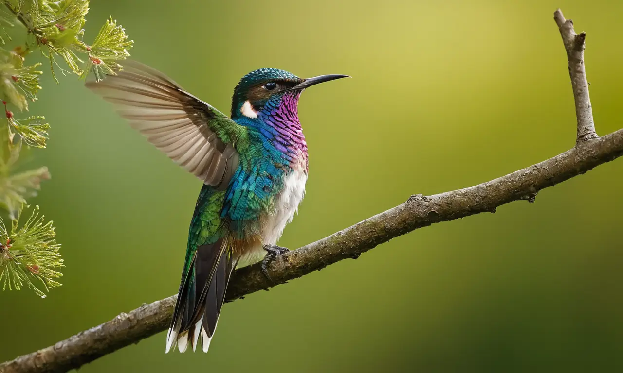 Aves vibrantes en naturaleza hermosa y dinámica