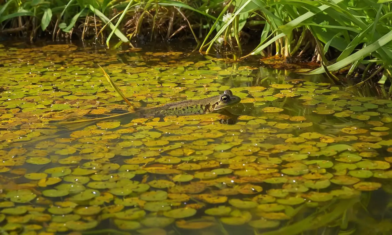 Un ecosistema sereno con vida y armonía
