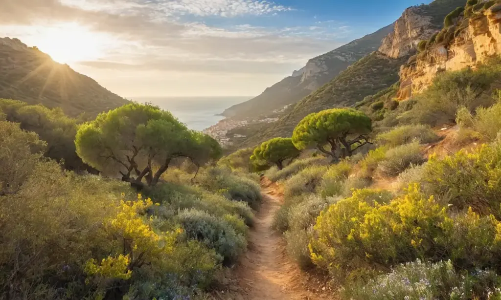 Escena idílica de naturaleza vibrante y tranquila
