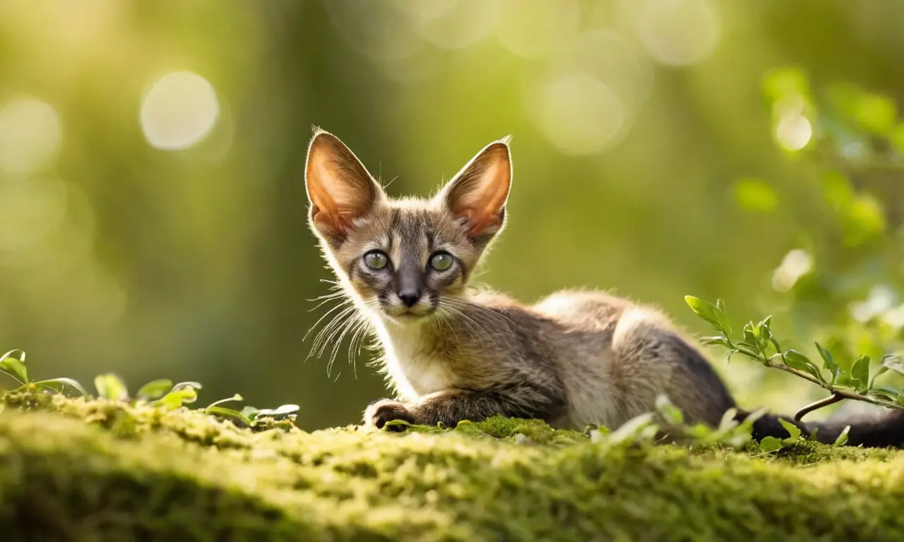 Cuerpo ágil de furia marrón en la naturaleza