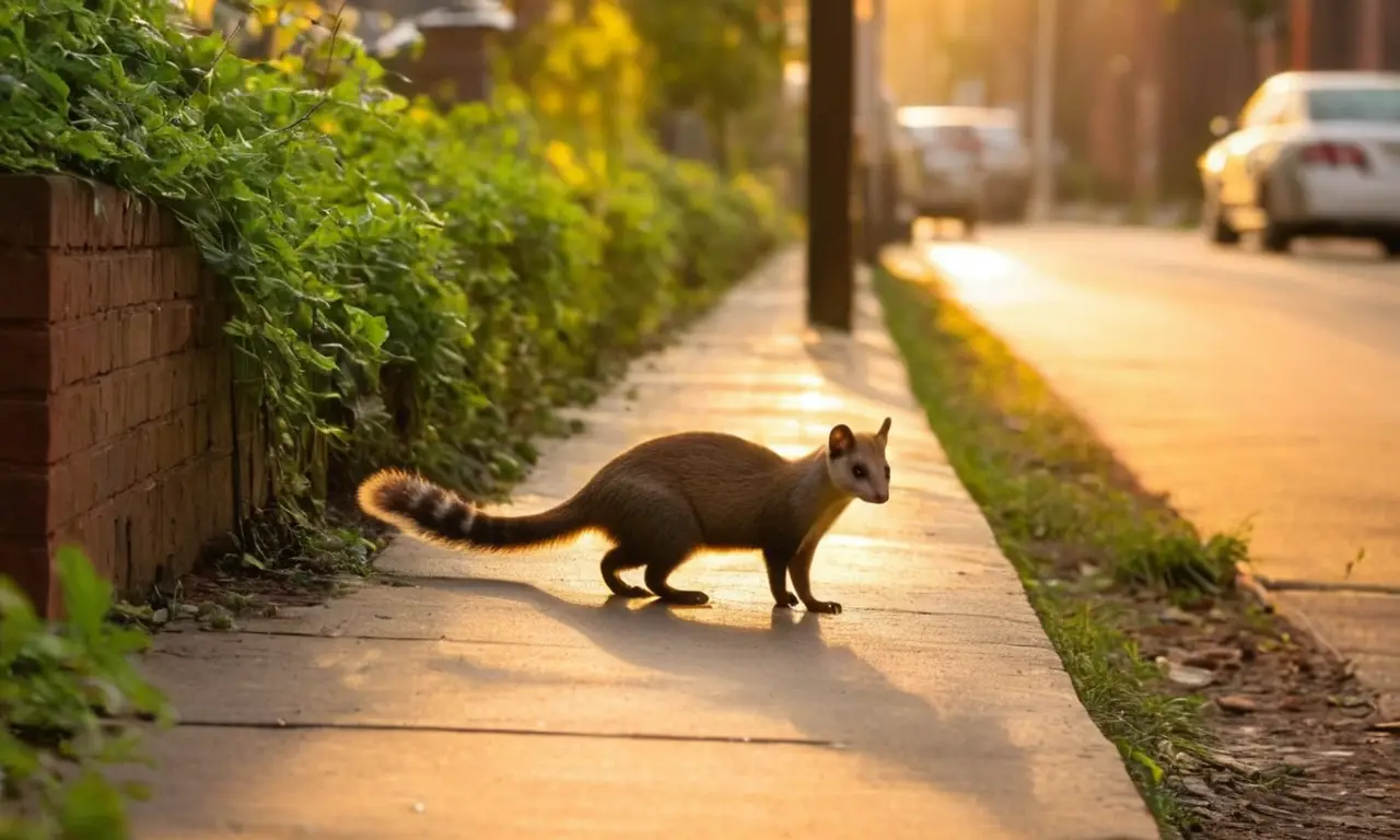 Escena urbana vibrante con fauna diversa