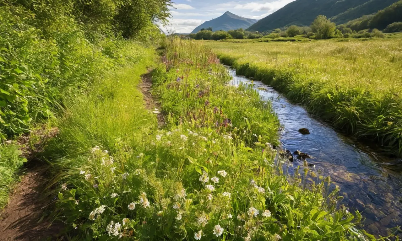 Campo hermoso, naturaleza y signos de contaminación
