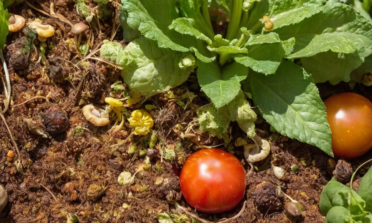 Suelo rico y vegetales frescos en armonía