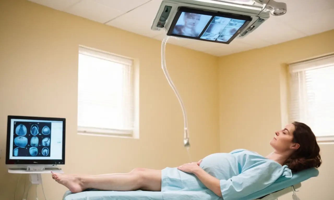 Sala médica iluminada, anticipación y calidez familiar