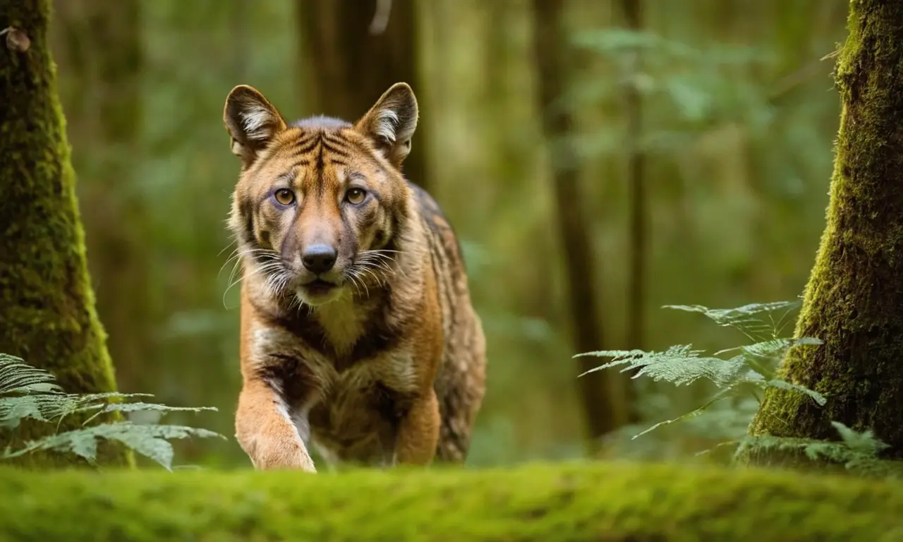 Bosque vibrante con fauna coexistente y detallada