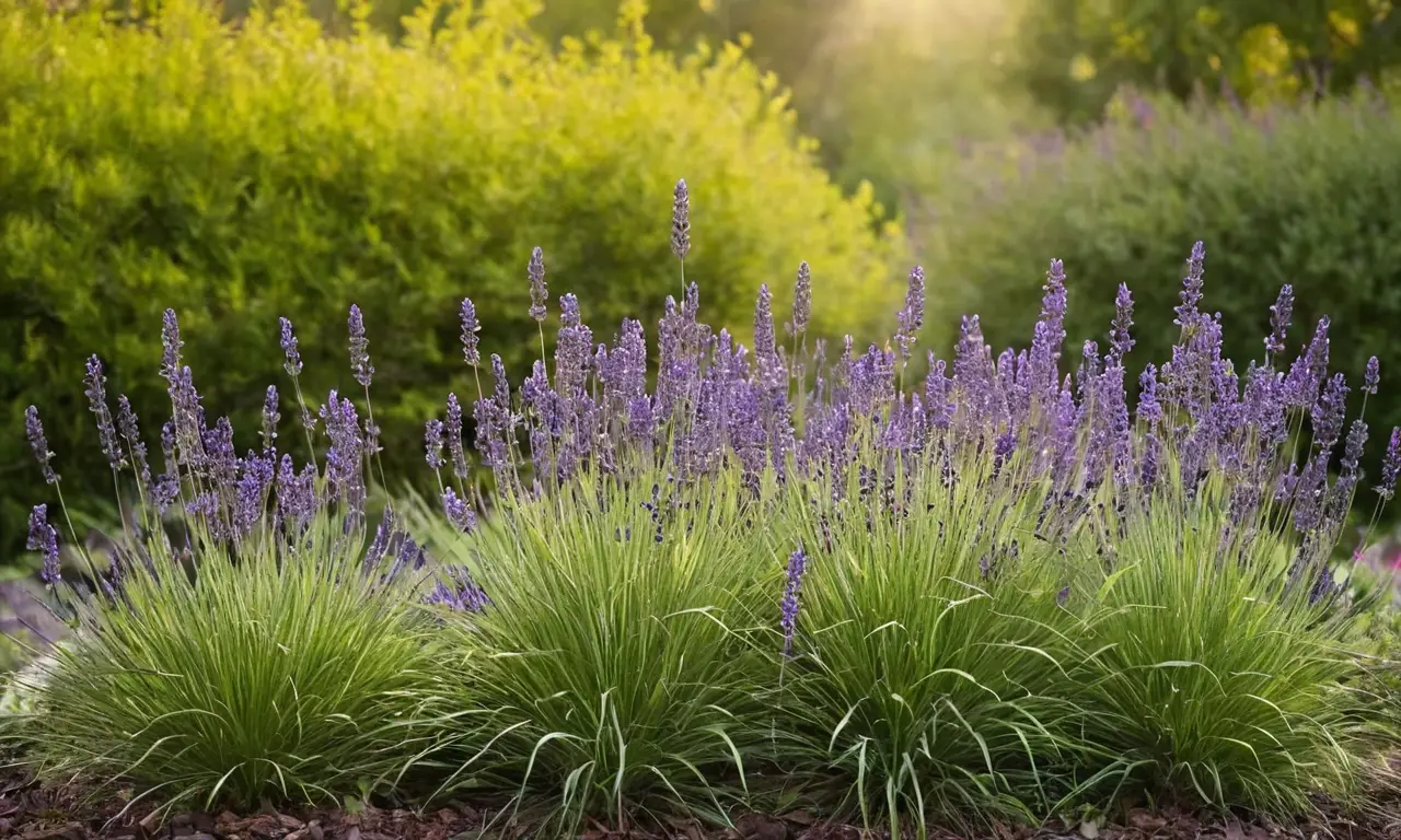 Flores de lavanda en un encantador tiesto