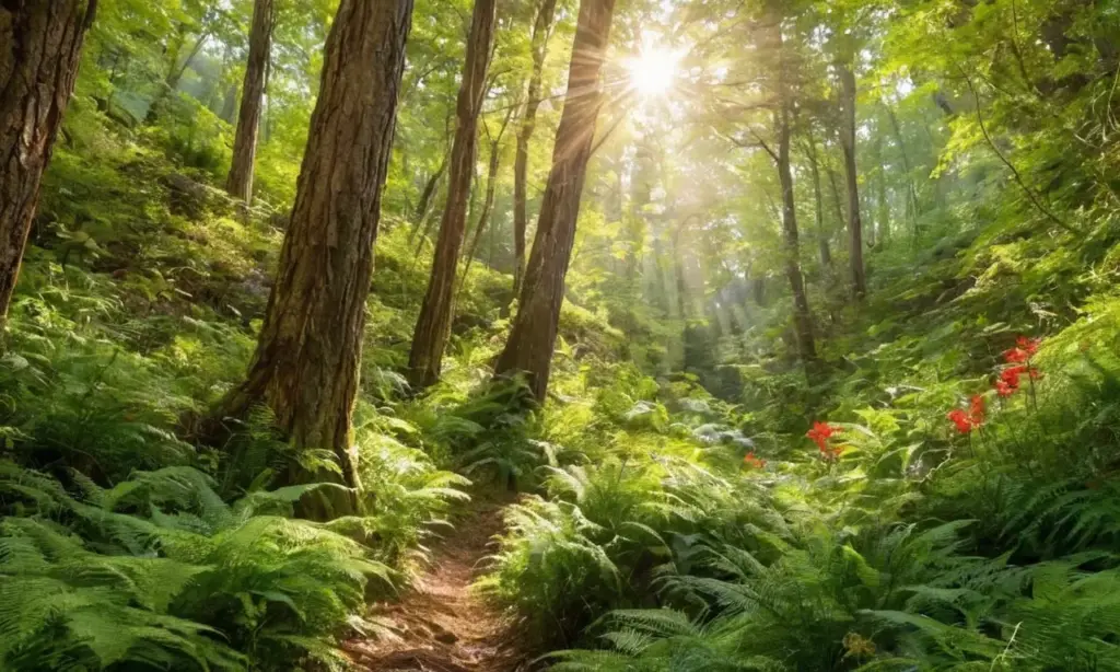 Naturaleza vibrante y equilibrada llena de vida