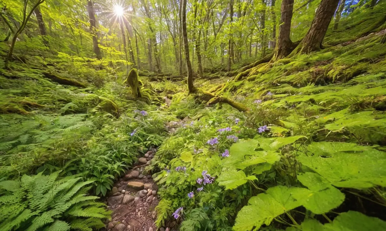 Ecosistema vibrante de naturaleza en armonía