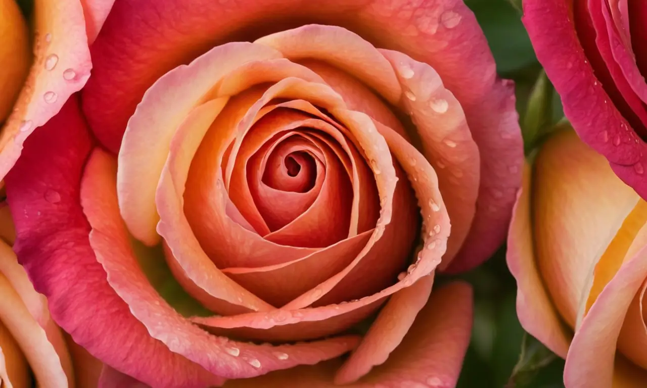 Rosas florecidas iluminadas por la luz