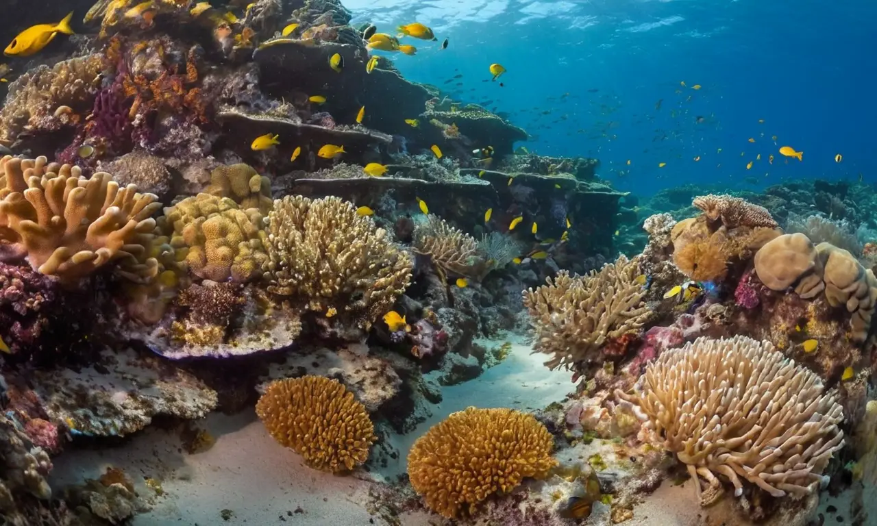 Arrecife coralino vibrante lleno de vida