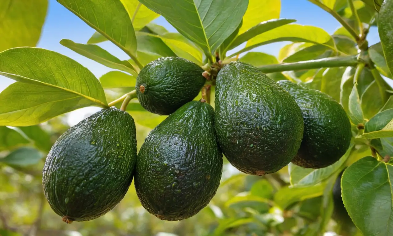 Ecosistema de aguacate vibrante y detallado