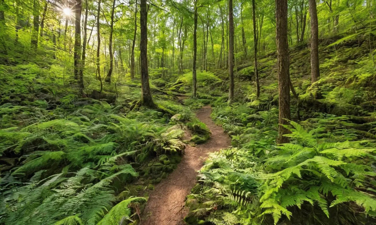 Naturaleza vibrante coexistiendo con presencia humana