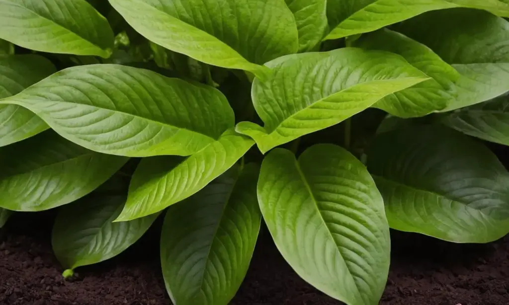 Hojas verdes brillantes en un ambiente armonioso