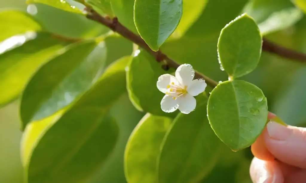 Rama de limón cuidada con esmero