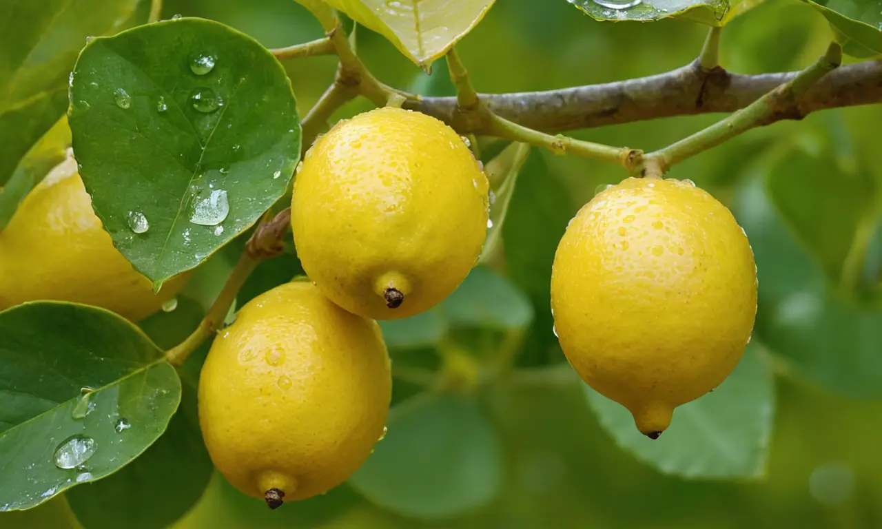 Limonero vibrante y rico en detalles
