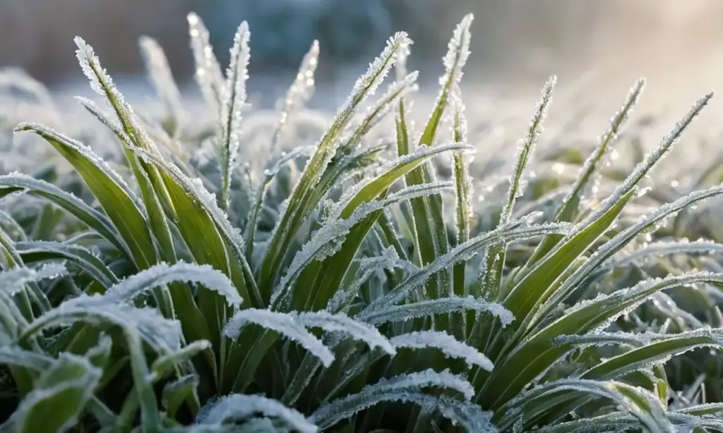 Una mañana de invierno llena de escarcha