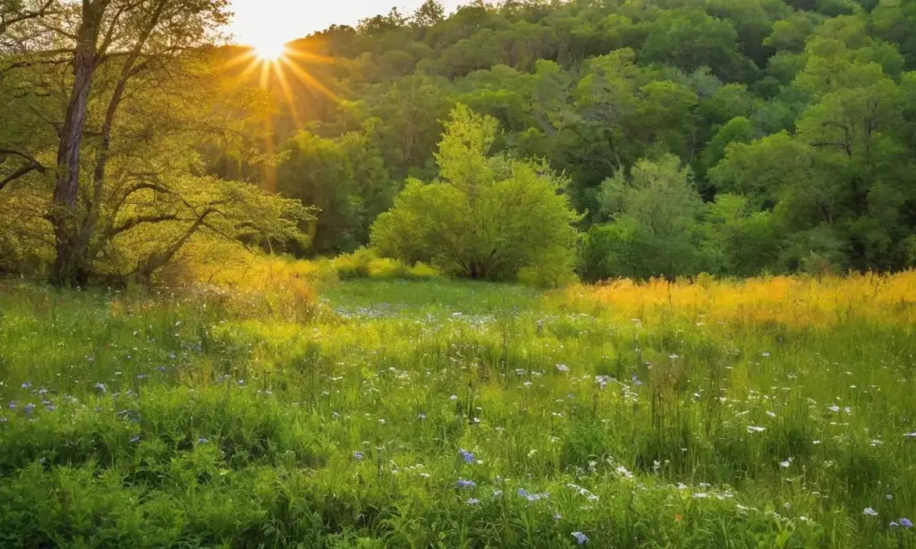 Ecosistema vibrante y armonioso en la naturaleza